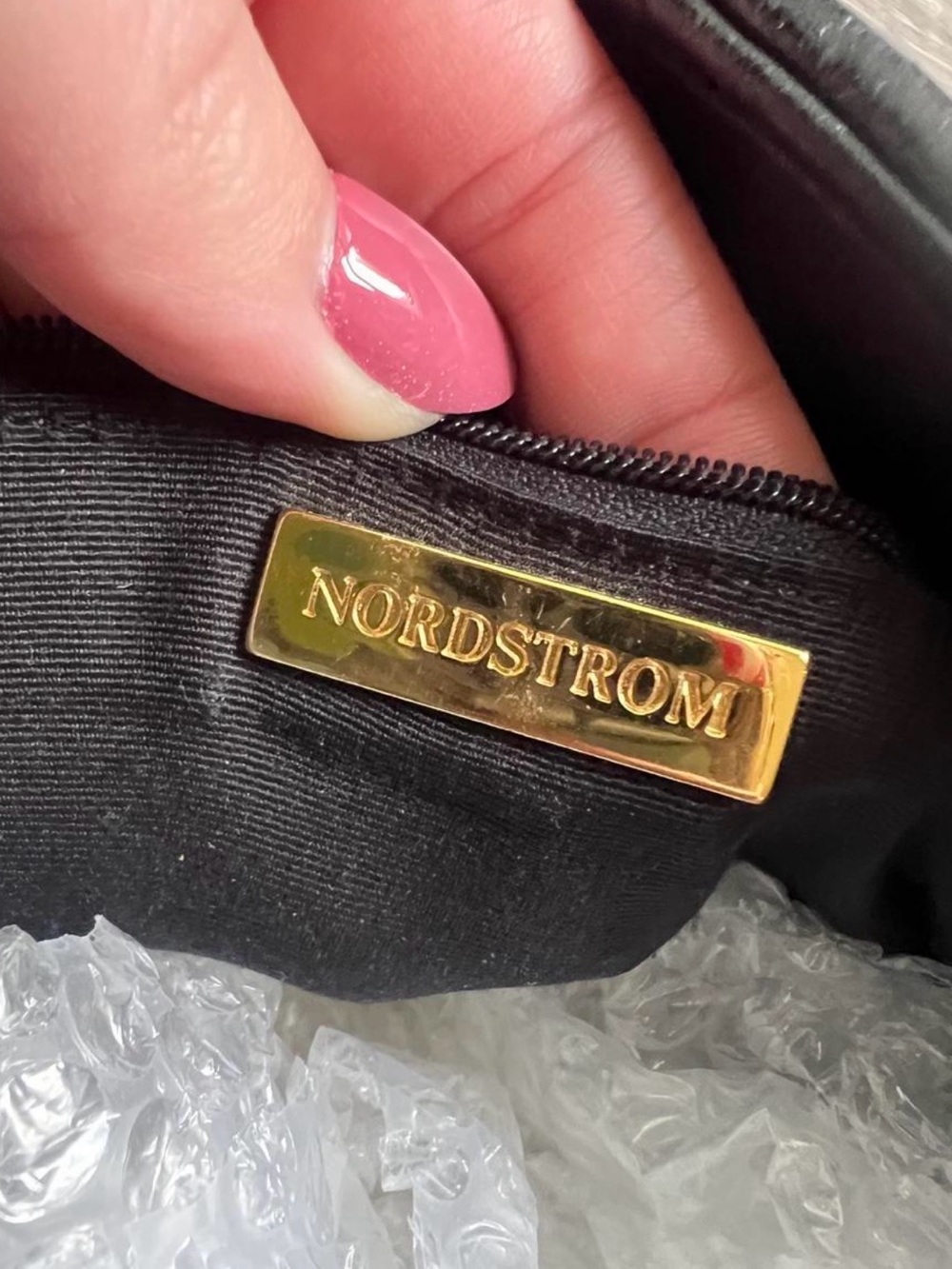 Nordstrom Black Woven Leather Tote - Picture 5 of 7